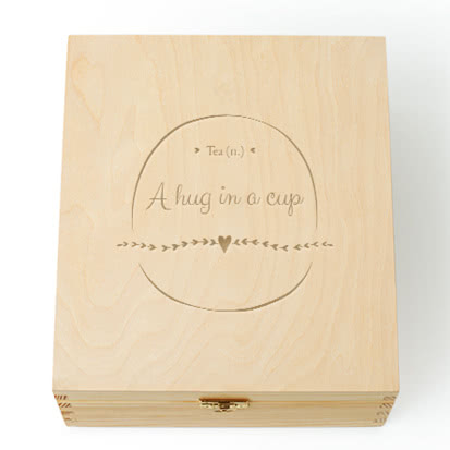 Boîte à thé en bois livraison rapide